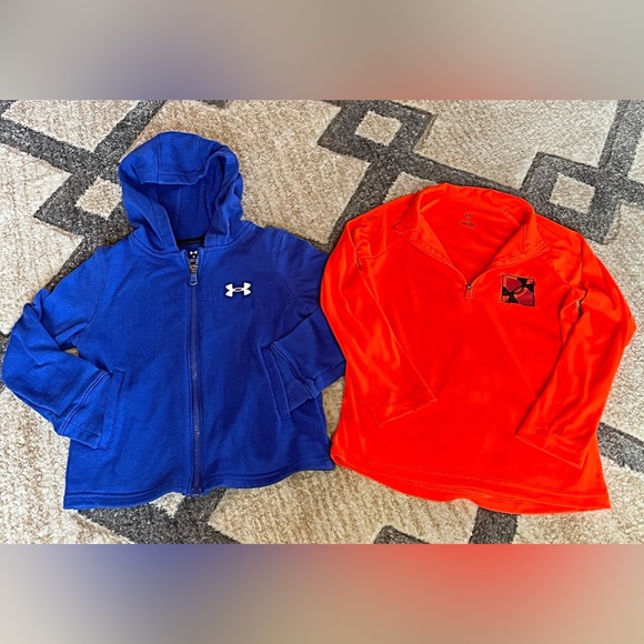 Boys 5 under armour pullover and hoodie bundle - Picture 1 of 5
